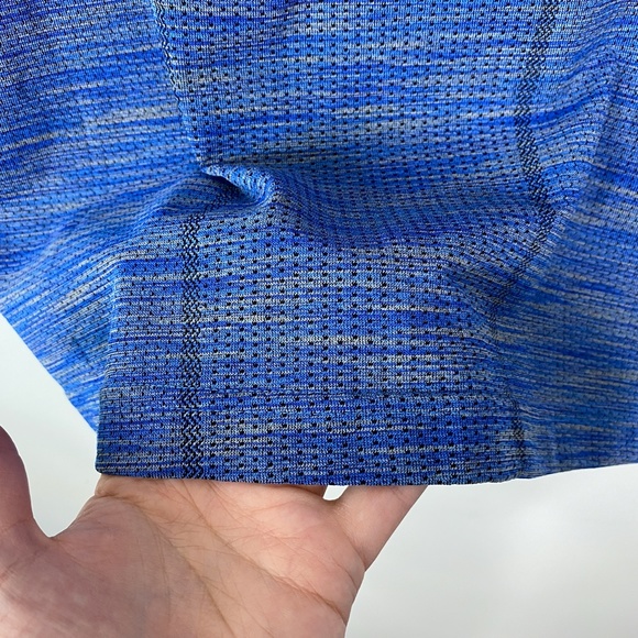 Under Armour Threadborne 1/4 Zip Shirt Blue Tan Mens XL Heatgear - Picture 6 of 9